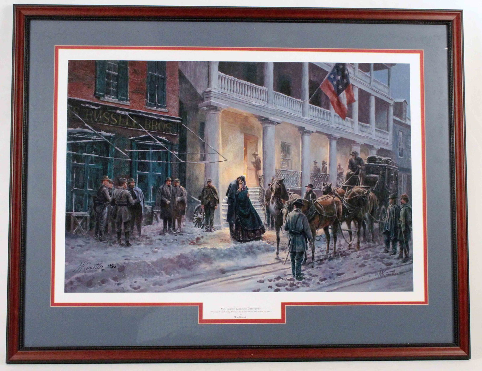 Mort Kunstler "Mrs. Jackson Comes to Winchester" (1 of 6)