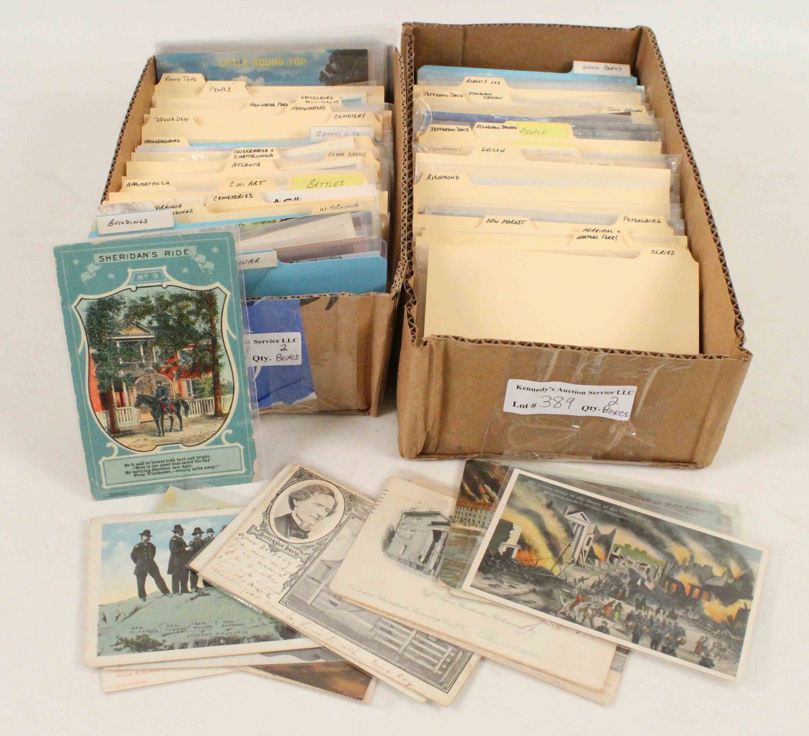 Collection of 400+ Civil War Postcards (1 of 7)
