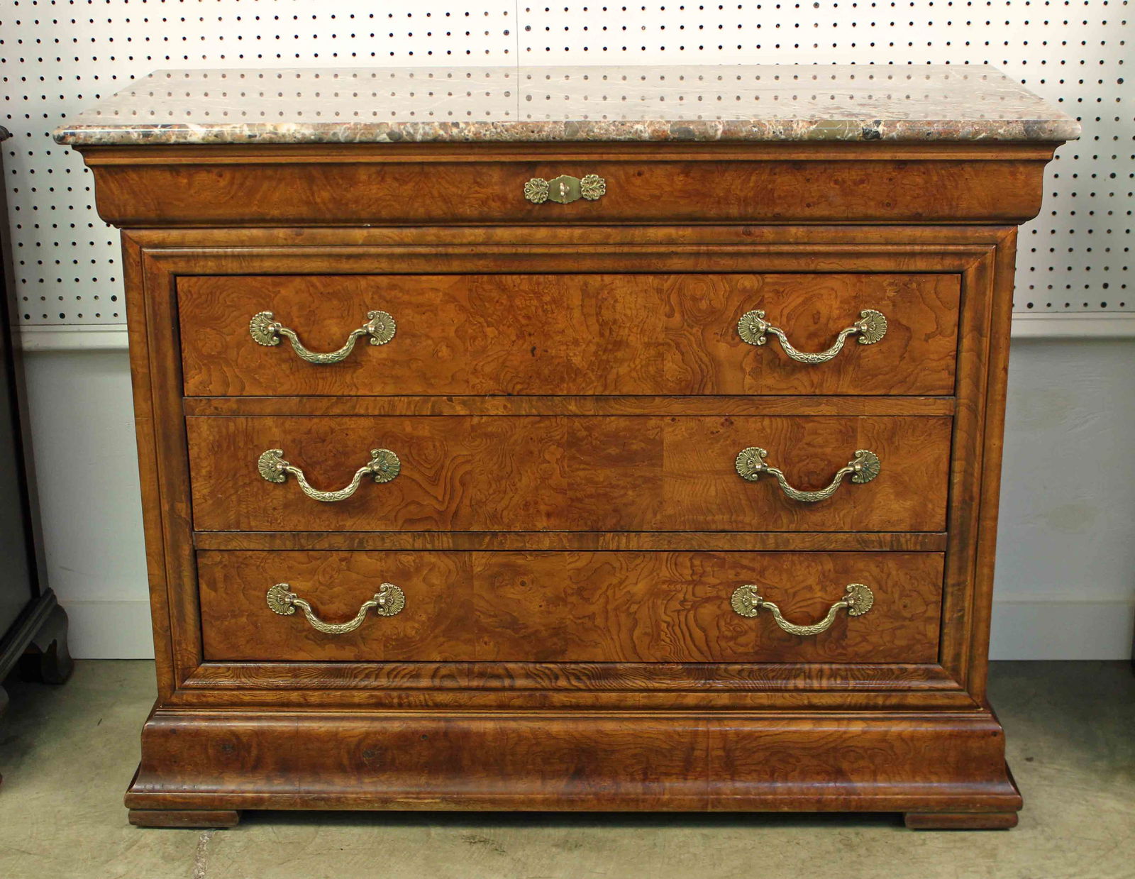 Henredon Charles X Style Marble Top Dresser (1 of 7)