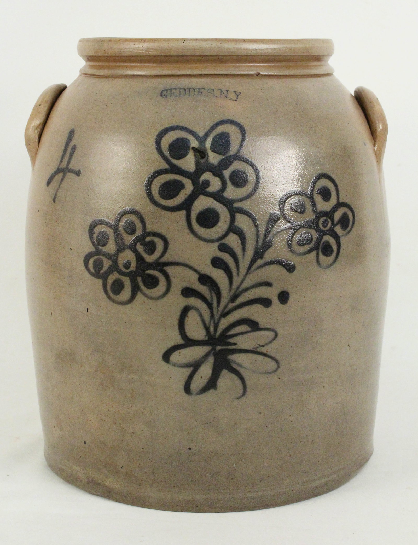 Geddes, NY Stoneware 4 Gal. Crock (1 of 9)