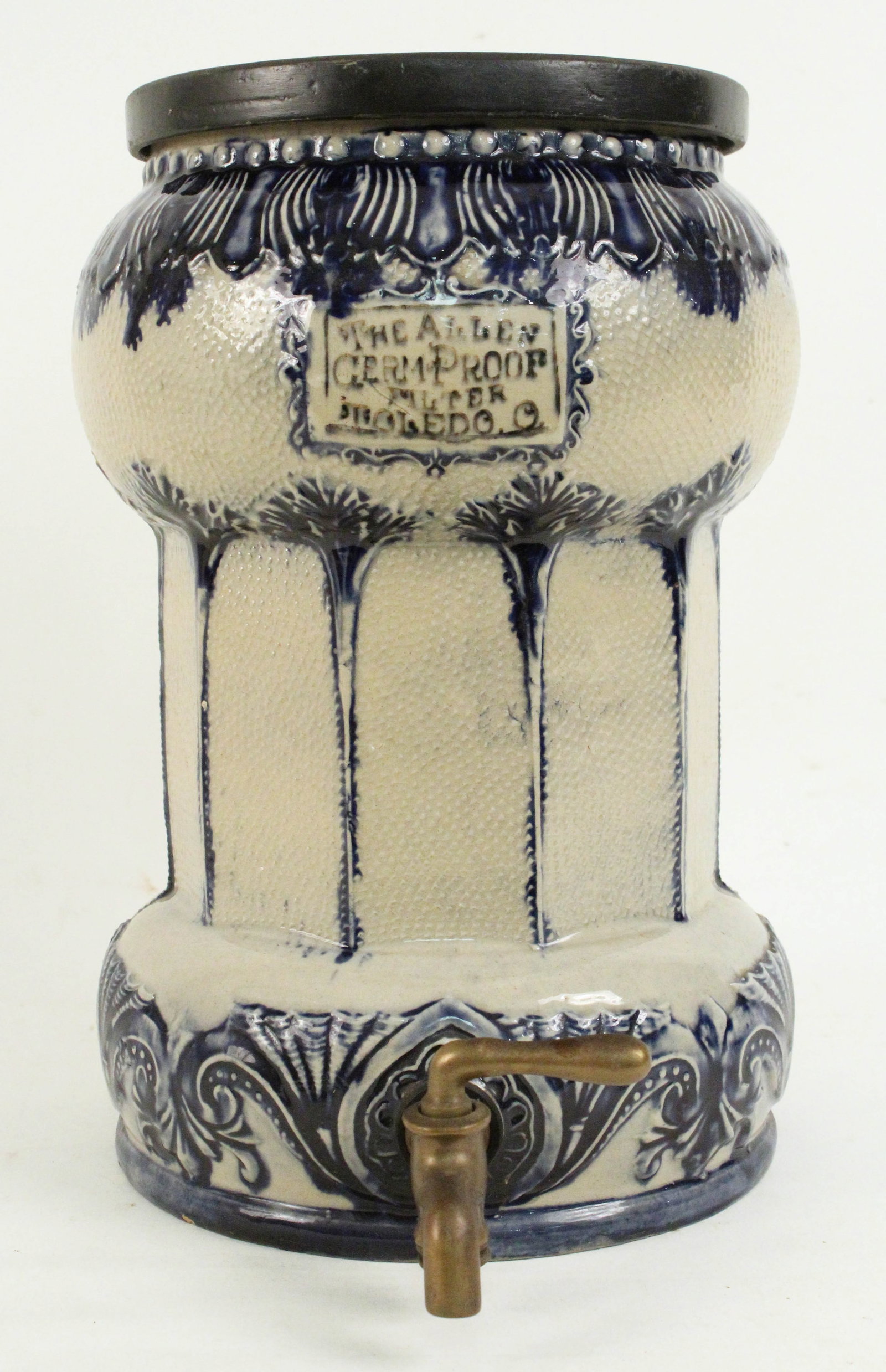 "Allen Germ Proof" Stoneware Water Cooler (1 of 8)