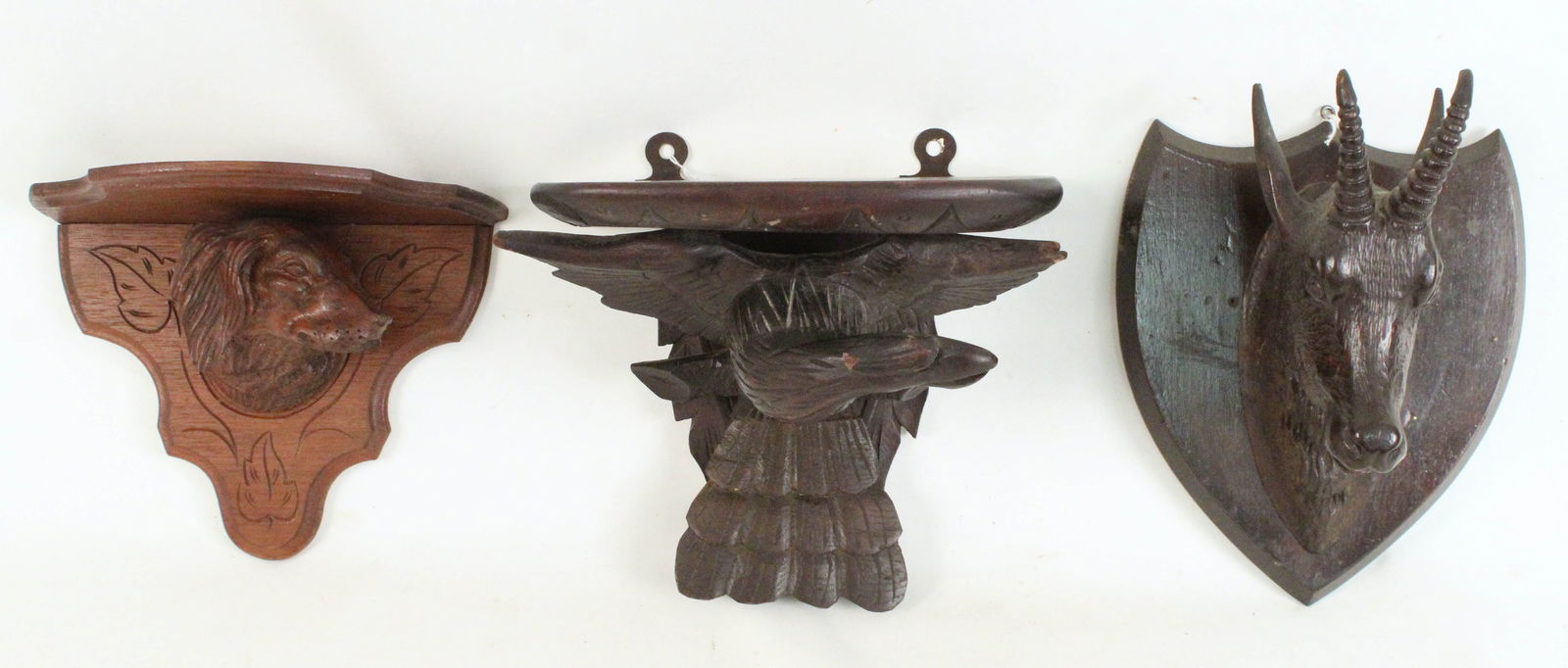 (3) Black Forest Carved Animals, M/T Goat, Etc. (1 of 5)