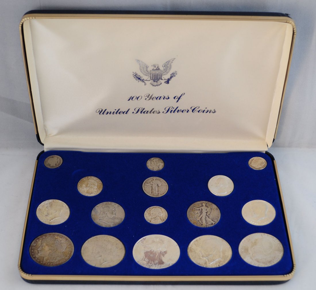 Us 100 Years Of United States Silver Coins Set Nov 16 2012 Kennedys Auction Service Llc In Ar