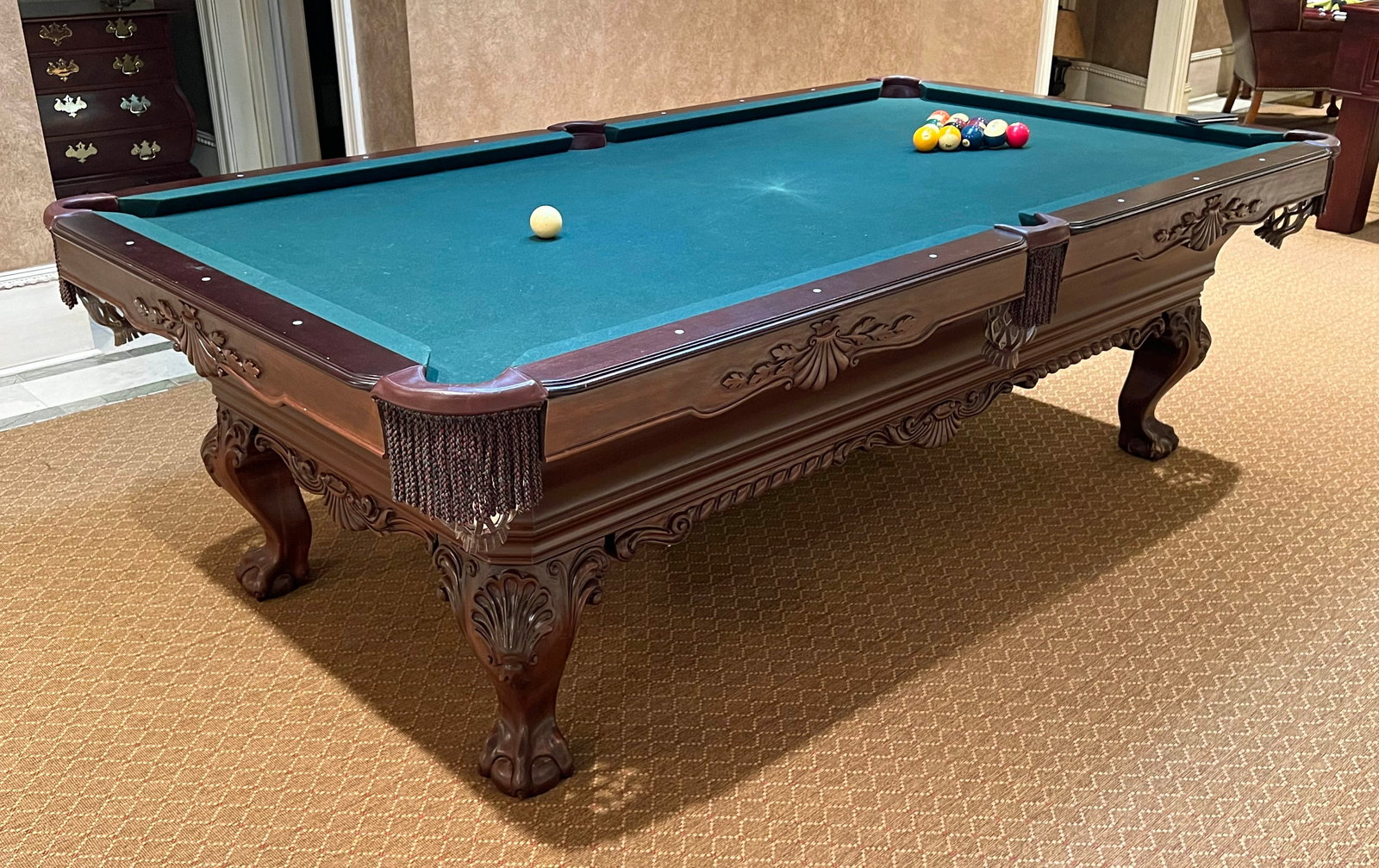 Olhausen Chippendale Style Pool Table (1 of 9)