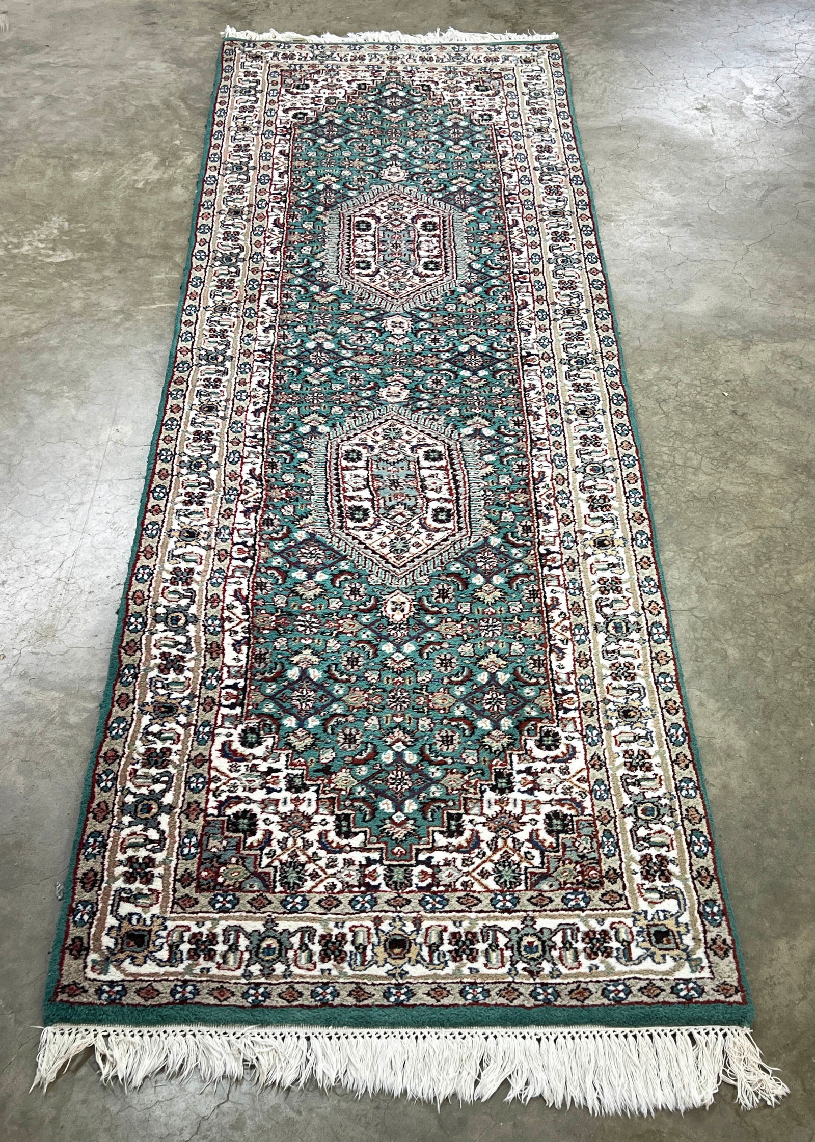 Persian Style Green Wool Runner (1 of 3)