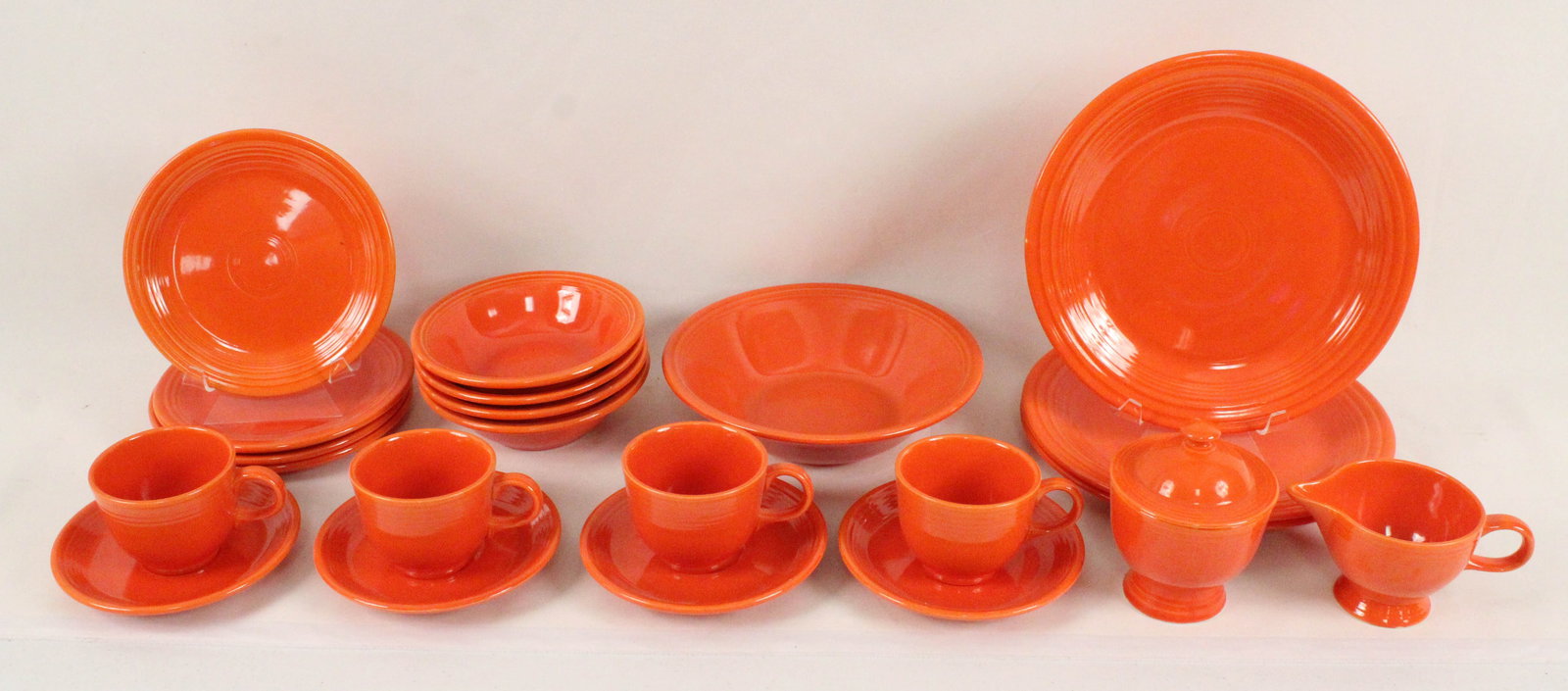 (22) Assembled Red Fiesta China Set (1 of 7)