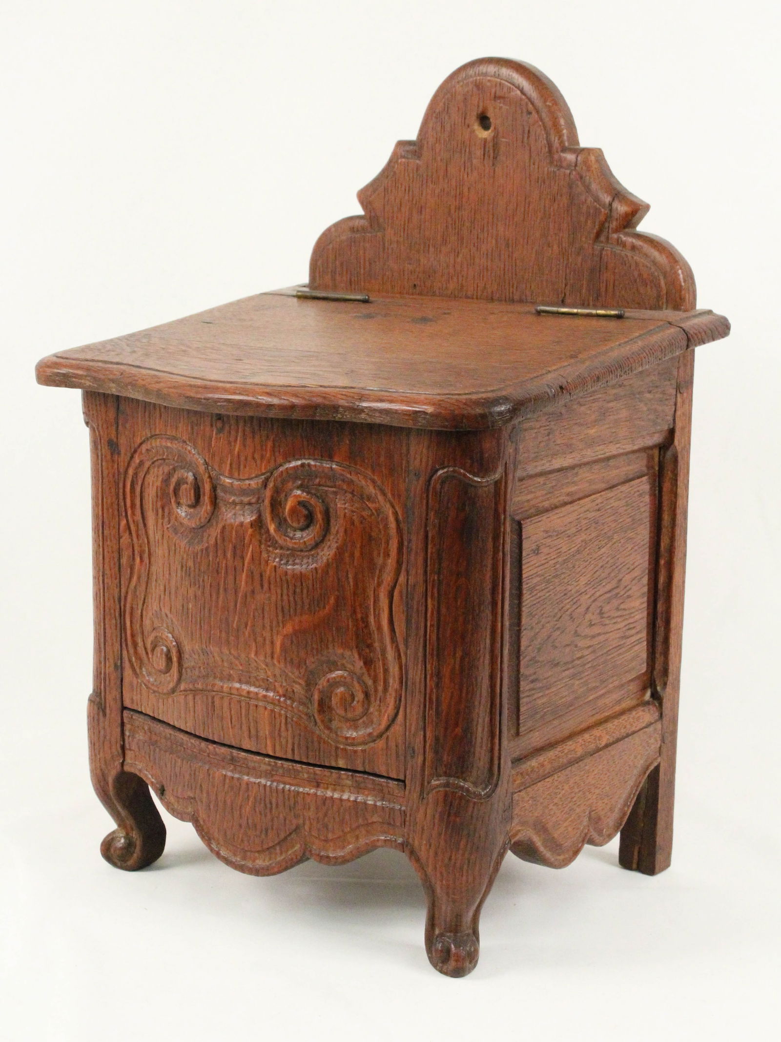 Antique 19th C. French Oak Salt Cabinet (1 of 6)