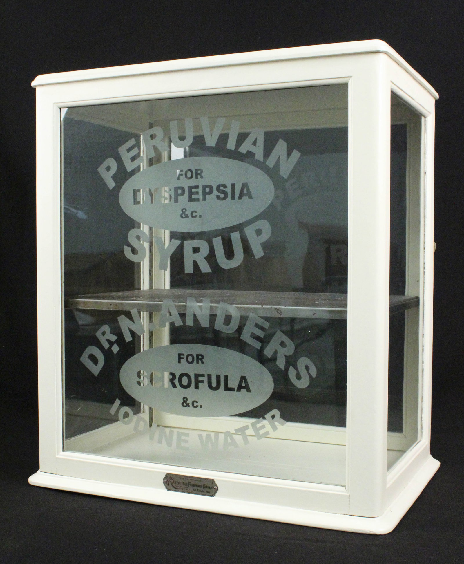 Etched Glass Pharmaceutical Display Case (1 of 5)