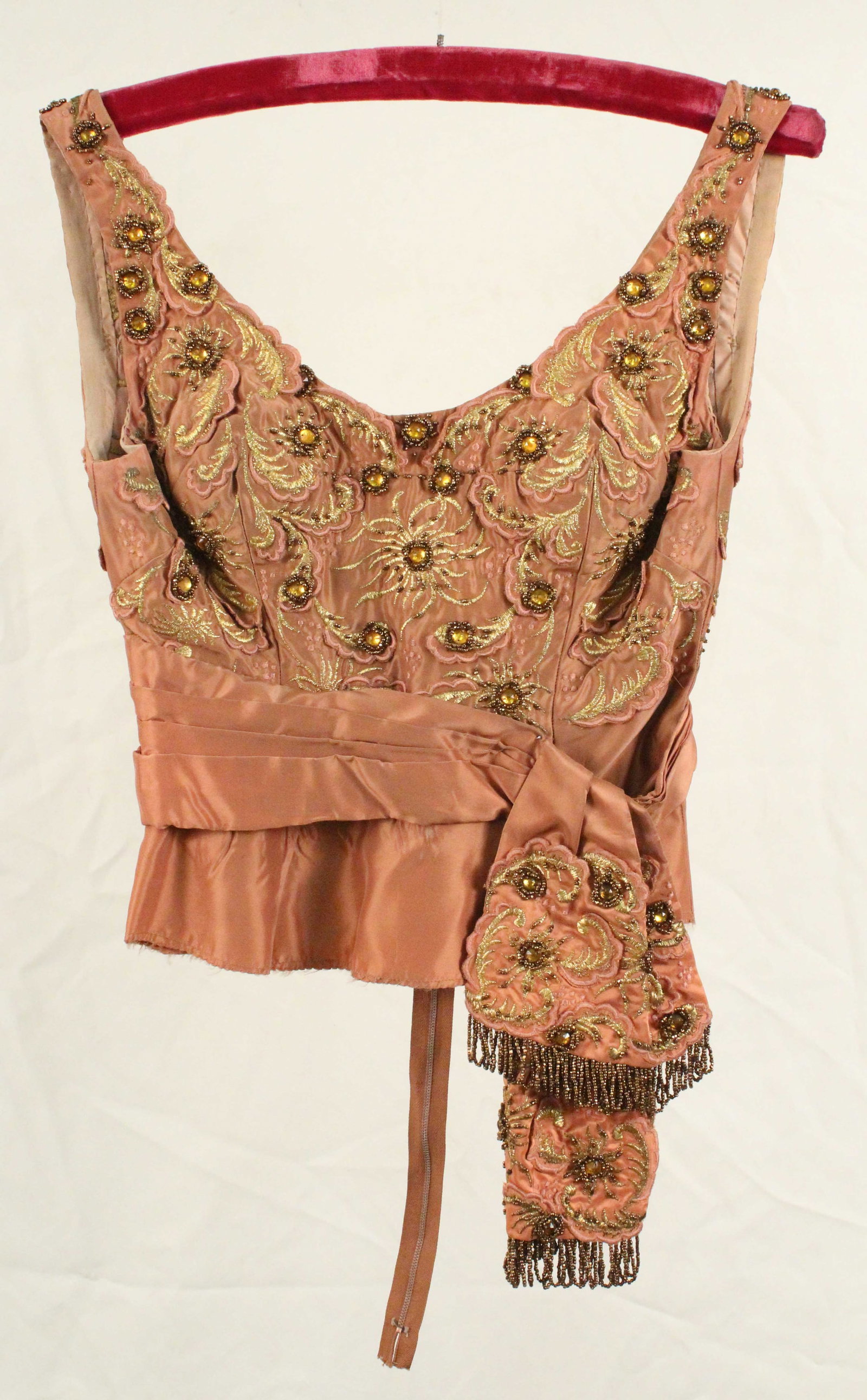 Soft Copper Taffeta Evening Top (1 of 5)