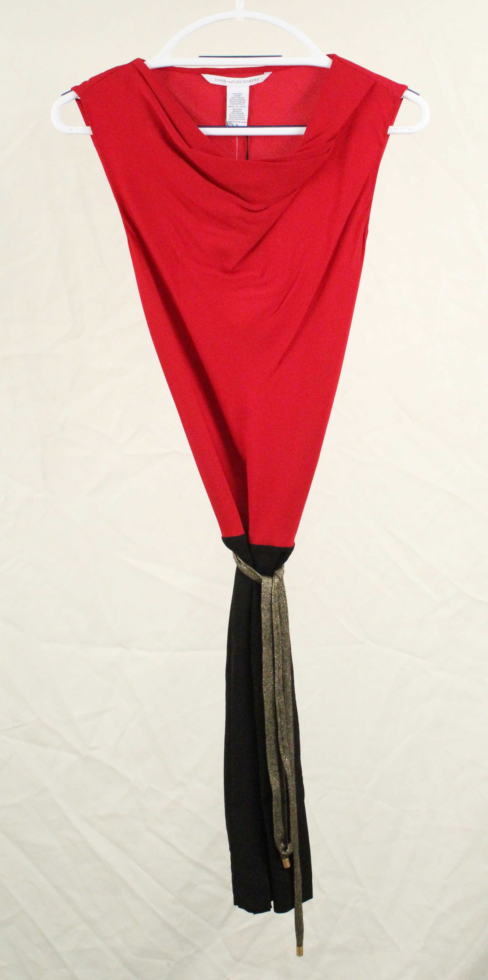 Diane Von Furstenberg Pomegranate/Black Dress (1 of 4)