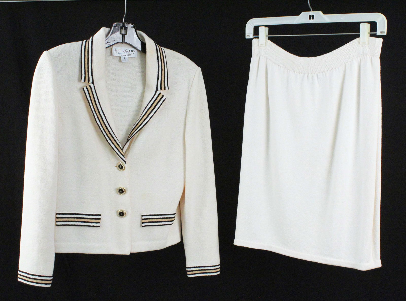 St. John Marie Gray Cardigan 2 Piece Set (1 of 7)