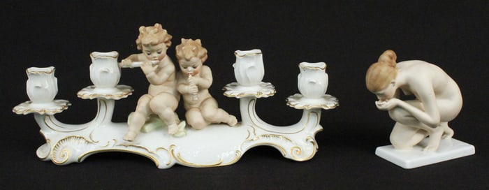 Hutschenreuther & Rosenthal Porcelain Nude & Putti