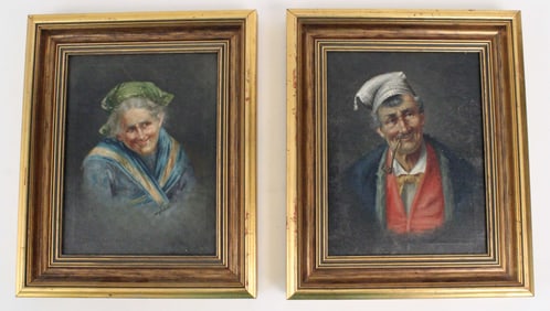 Fillippo Marantonio (1863-1937) O/C Couple, C 1900