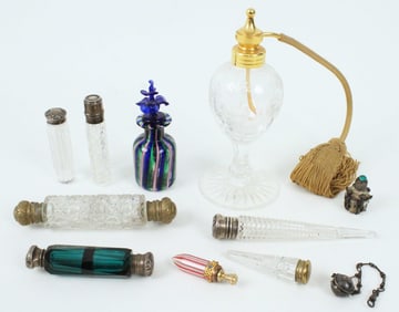 (11) Antique Perfume Bottles