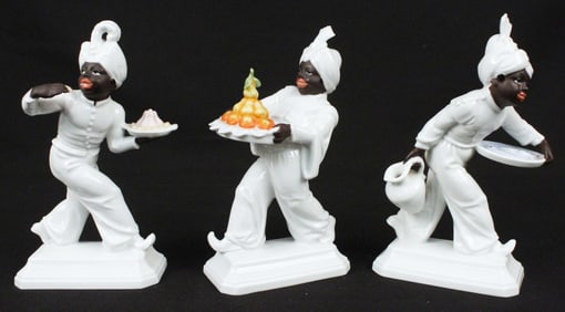 Three Rosenthal Blackamoor Figures By Meisel