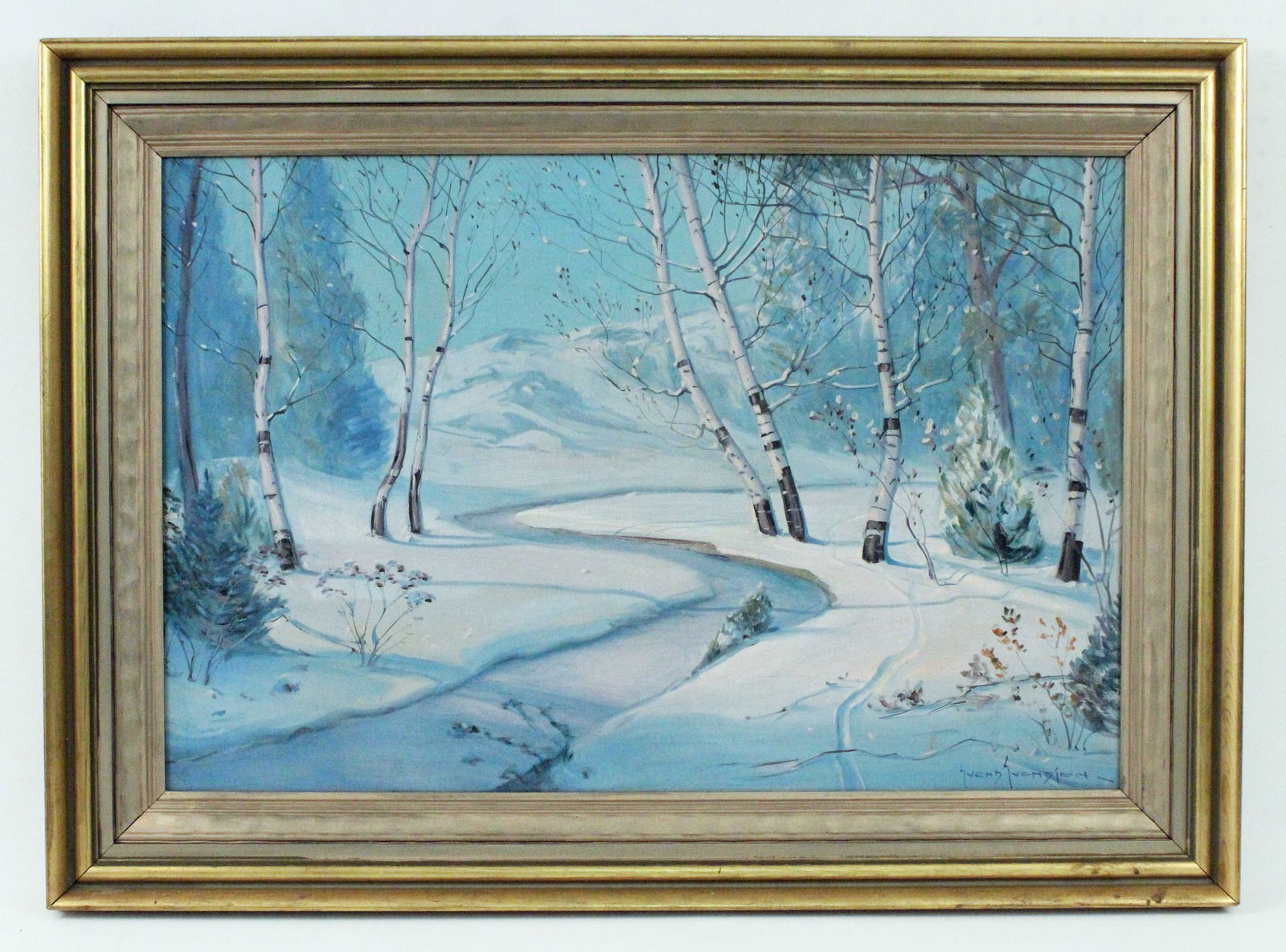 Svend R. Svensden (1864-1945) Winter Landscape O/C (1 of 5)