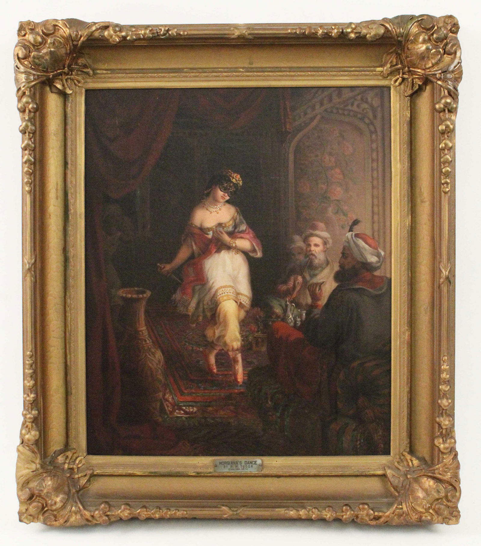 Robert M Tudor (19th C.) Morgiana's Dance 1874 O/C (1 of 8)