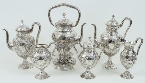Schultz Sterling (6) Pcs. Tea & Coffee Service