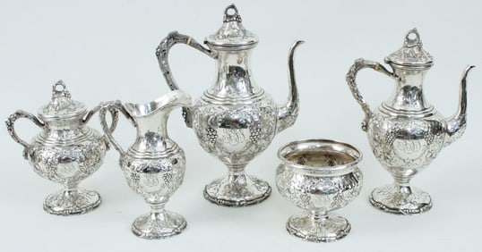 A. G. Schultz Sterling (5) Pcs. Tea Service