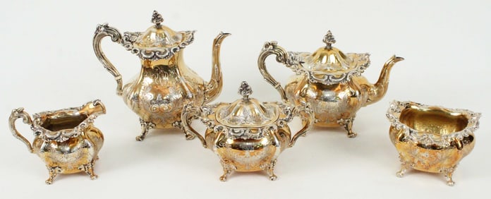 Gorham Sterling Georgian Pattern 5 Pcs. Service