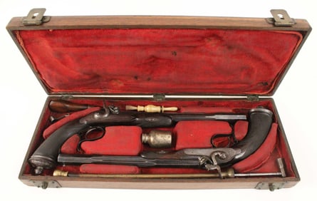L. Chobert Paris, J. M. Happoldt Dueling Pistols