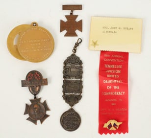 Civil War Reunion Badges, Forrest, Johnston