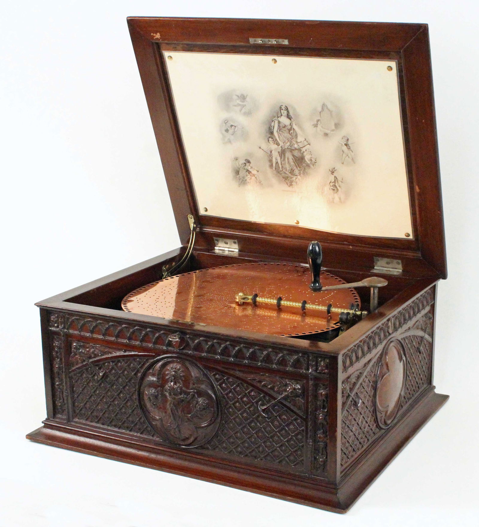 Regina Mahogany 15" Disc Music Box, 1899 (1 of 14)