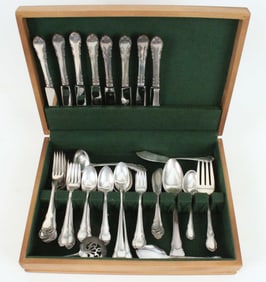 Lunt Silver Modern Victorian Sterling 74 Pcs. Set