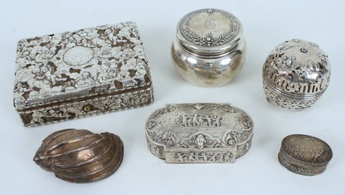 (5) Piece Silver Dresser Set, Gorham, Mauser