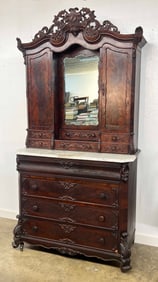 C. 1850 Flame Mahogany Wig Dresser