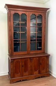 Gothic Victorian Walnut Breakfront
