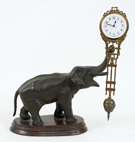 German Junghans Elephant Mystery Clock