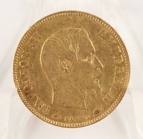 French Napoleon III 1857 A 10 Francs Coin