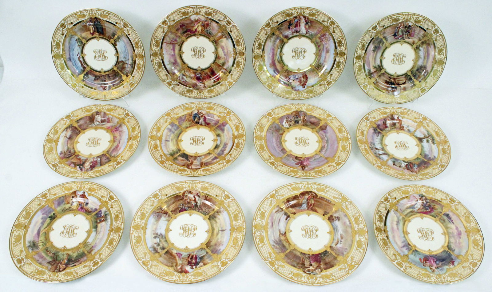 (12) Dresden Ambrosius Lamm Porcelain Opera Plates (1 of 17)