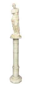 Marble Sculpture of Venus de Milo w/ Pedestal