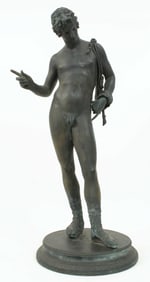 Grand Tour Bronze of Narcissus 19th C.