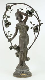 Julien Causse (1869-1938) "La Rose" Sculpture