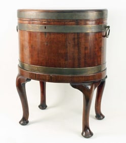 Queen Anne Style Mahogany Wine Cooler