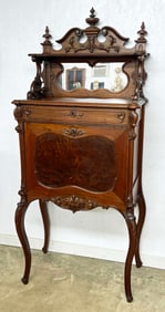 Victorian Walnut Drop Front Secretary