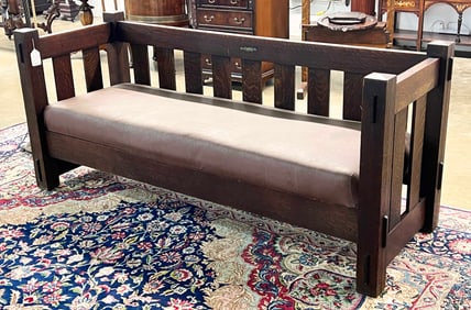 Mission Oak Sofa Attributed to Stickley