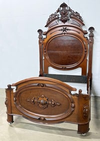 Mitchell Rammelsberg Walnut Victorian Bed