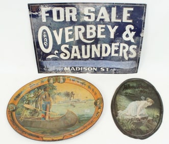 (3) Tin Advertisement, Memphis, White Rock & Fair