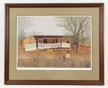 Carroll Cloar (1913-1993) "Quilts" Lithograph