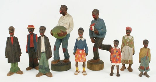 Adrian R. Woodall (1888-1969) Black Folk Art