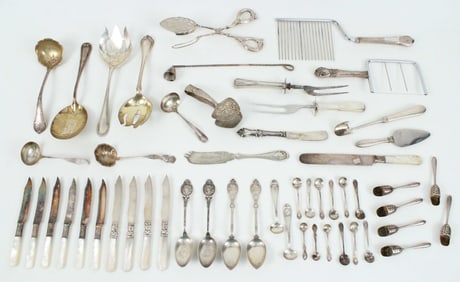 Mixed Group of Sterling & Coin Silver