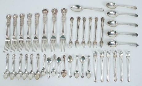 Mixed Group of Sterling Silver Flatware