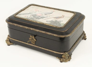 19th C. French Rosewood Jewelry Box