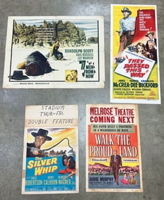 (4) 1950's Western Movie Posters