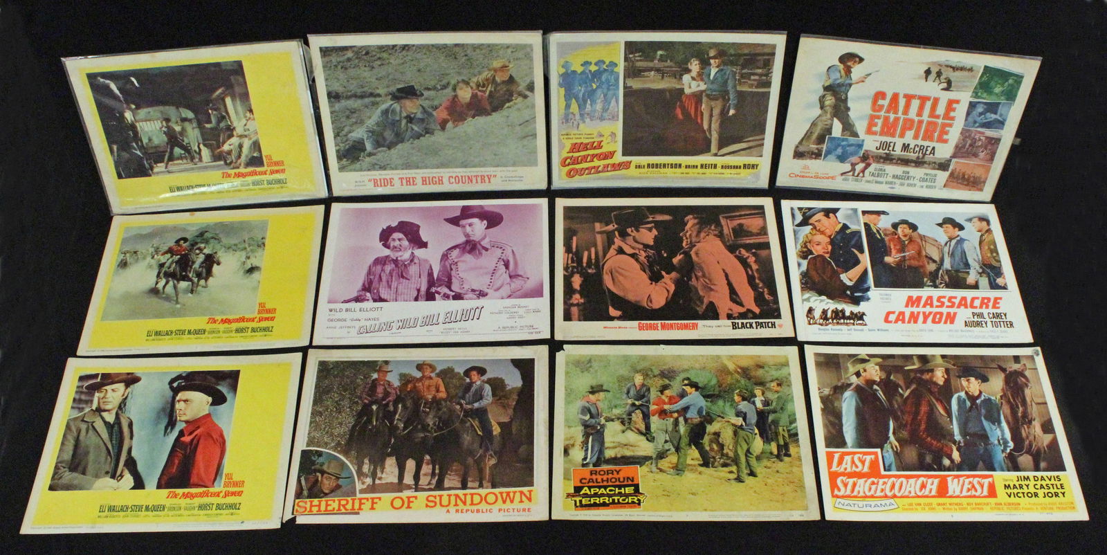 (12) Western Movie Lobby Cards, 1950's-1960's (1 of 9)