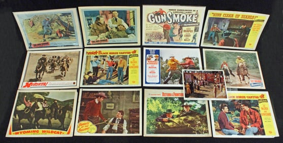 (12) Western Lobby Cards, 1940's-1960's